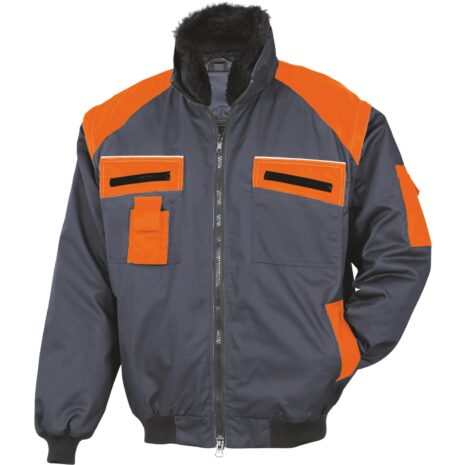 Bullstar Allroundblouson Anthrazit/Orange Größe XXL